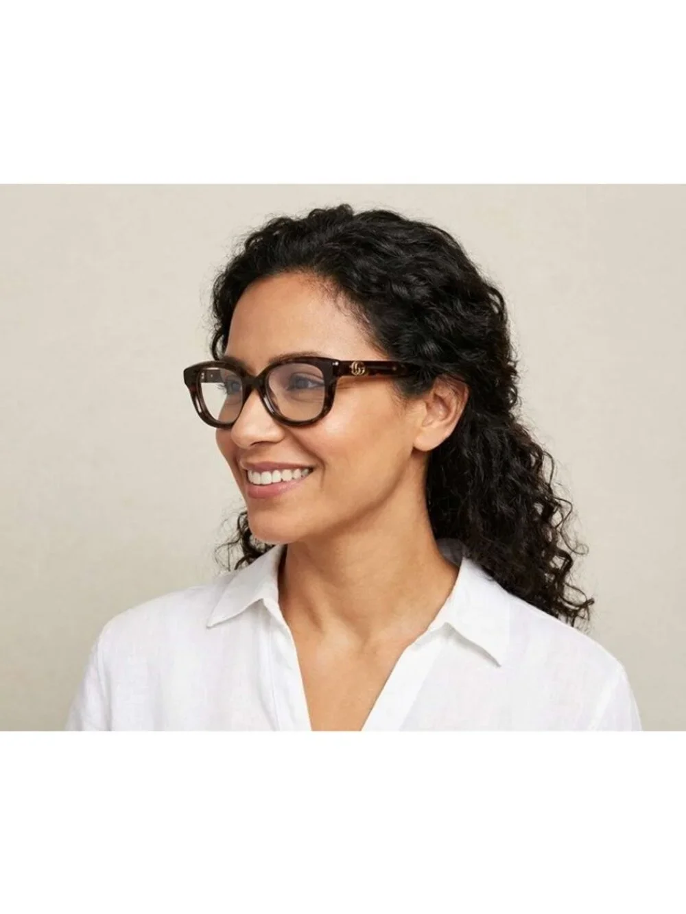 Gucci GG1978O 006 Eyeglasses Havana 54mm Square Frame